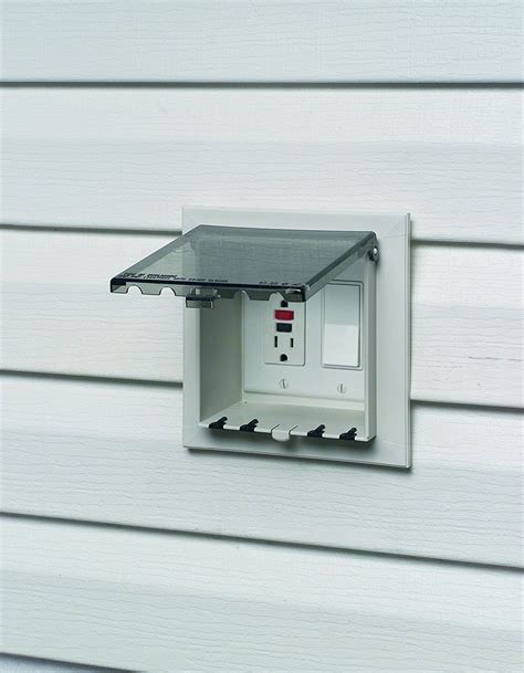 electrical box to mount light to vinyl siding|outlet box for vinyl siding.